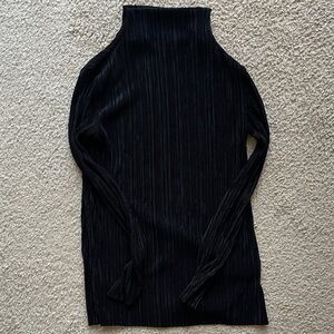 Prologue Black Ribbed Tunic Top